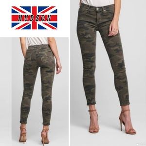 Hudson Nico midrise Camo ankle jeans